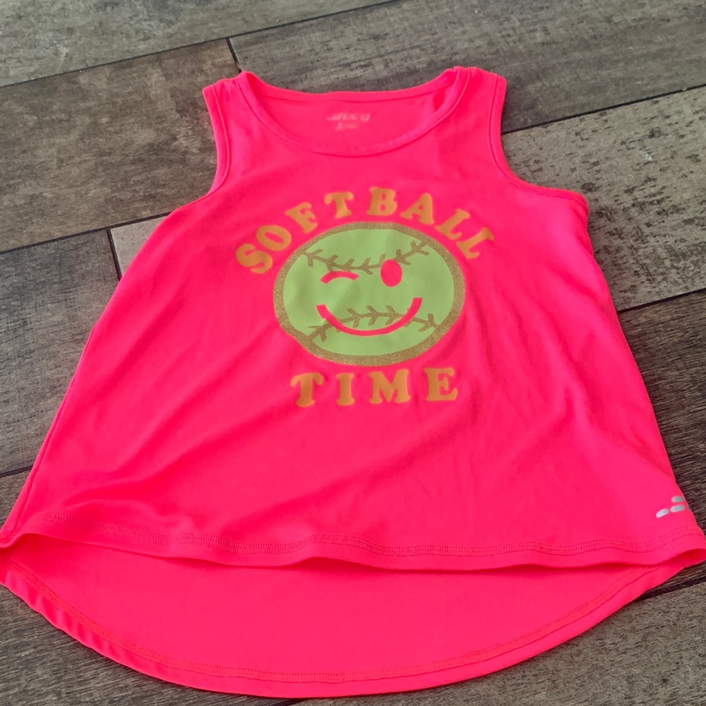 BCG Neon Pink Softball Tank Top